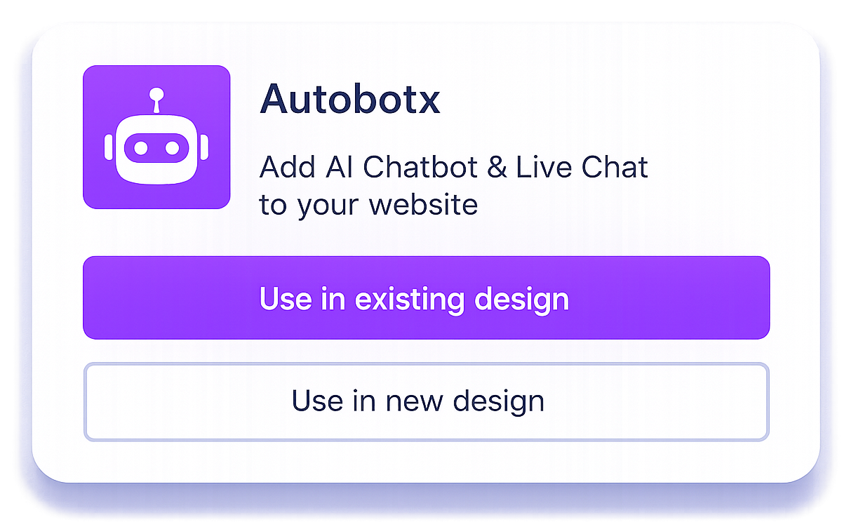 Quick setup — add Autobotx to a Canva design